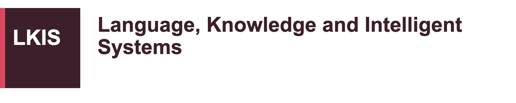Language, Knowledge and Intelligent Systems logo